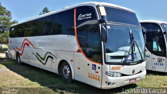 Ônibus Particulares 6200 na cidade de Guaxupé, Minas Gerais, Brasil, por Leonardo Carola. ID da foto: 4830475.