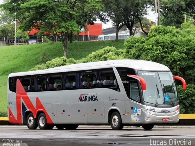 Expresso Maringá 5701 na cidade de Londrina, Paraná, Brasil, por Lucas Oliveira . Número da foto: #4829575.