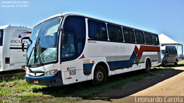 Ônibus Particulares 930 na cidade de Guaxupé, Minas Gerais, Brasil, por Leonardo Carola. ID da foto: 4830440.