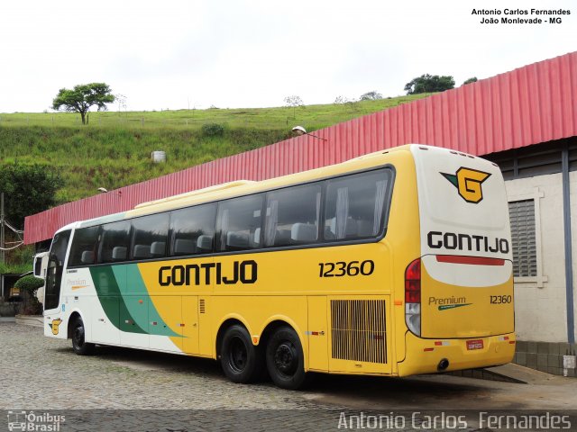 Empresa Gontijo de Transportes 12360 na cidade de João Monlevade, Minas Gerais, Brasil, por Antonio Carlos Fernandes. Número da foto: #4830343.