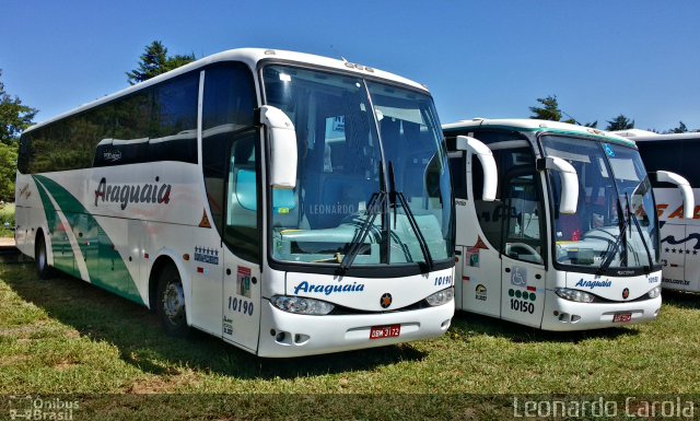 Araguaia Transporte e Turismo 10190 na cidade de Guaxupé, Minas Gerais, Brasil, por Leonardo Carola. ID da foto: 4832128.