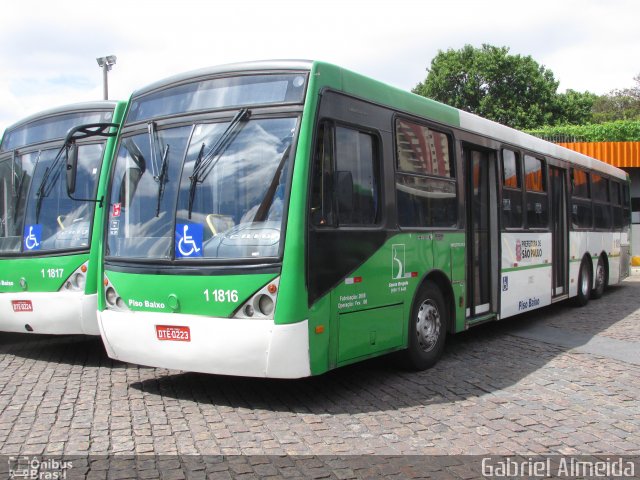 Viação Santa Brígida 1 1816 na cidade de São Paulo, São Paulo, Brasil, por Gabriel Almeida. ID da foto: 4833092.