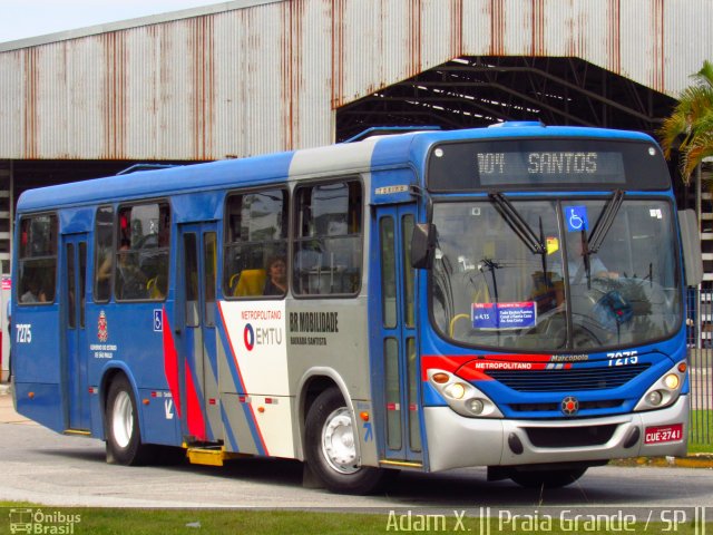 BR Mobilidade Baixada Santista 7275 na cidade de Praia Grande, São Paulo, Brasil, por Adam Xavier Rodrigues Lima. Número da foto: #4832035.