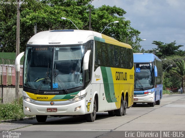 Empresa Gontijo de Transportes 18500 na cidade de Recife, Pernambuco, Brasil, por Eric Oliveira. Número da foto: #4835314.