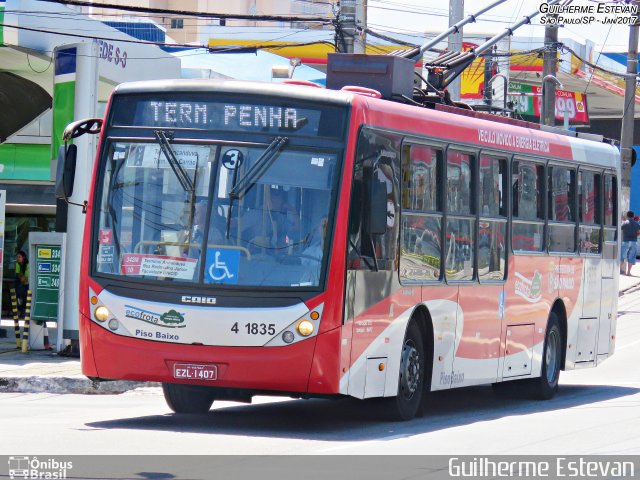 Himalaia Transportes > Ambiental Transportes Urbanos 4 1835 na cidade de São Paulo, São Paulo, Brasil, por Guilherme Estevan. ID da foto: 4833581.