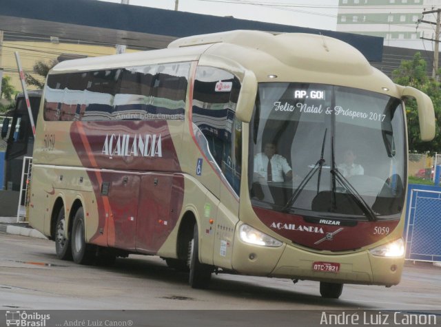Viação Açailândia 5059 na cidade de Goiânia, Goiás, Brasil, por André Luiz Canon. Número da foto: #4841017.