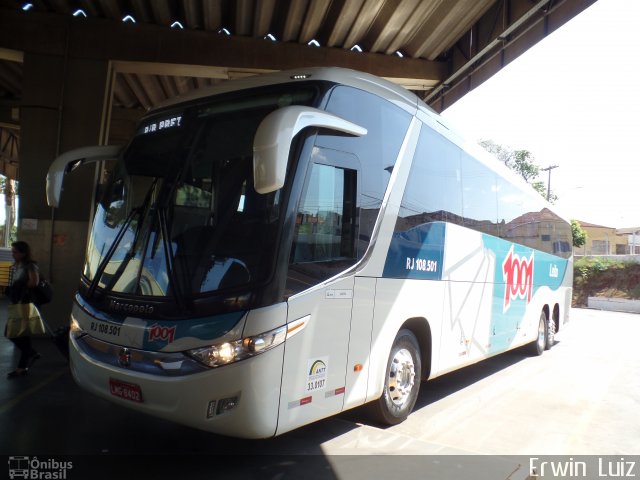 Auto Viação 1001 RJ 108.501 na cidade de Ribeirão Preto, São Paulo, Brasil, por Erwin  Luiz. ID da foto: 4838991.