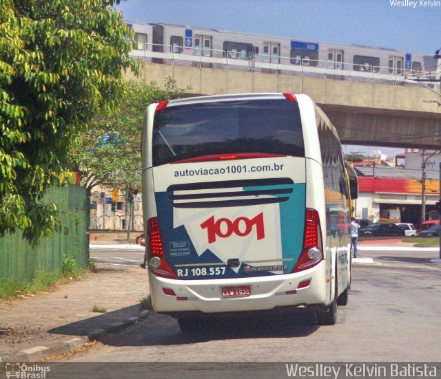 Auto Viação 1001 RJ 108.557 na cidade de São Paulo, São Paulo, Brasil, por Weslley Kelvin Batista. Número da foto: #4839289.