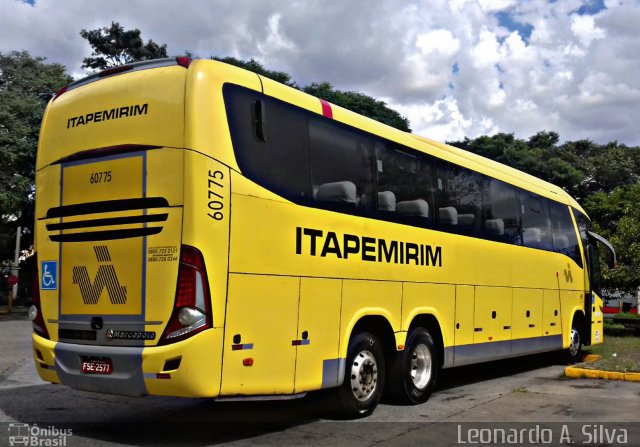 Viação Itapemirim 60775 na cidade de São Paulo, São Paulo, Brasil, por Leonardo Araújo Silva. Número da foto: #4841109.