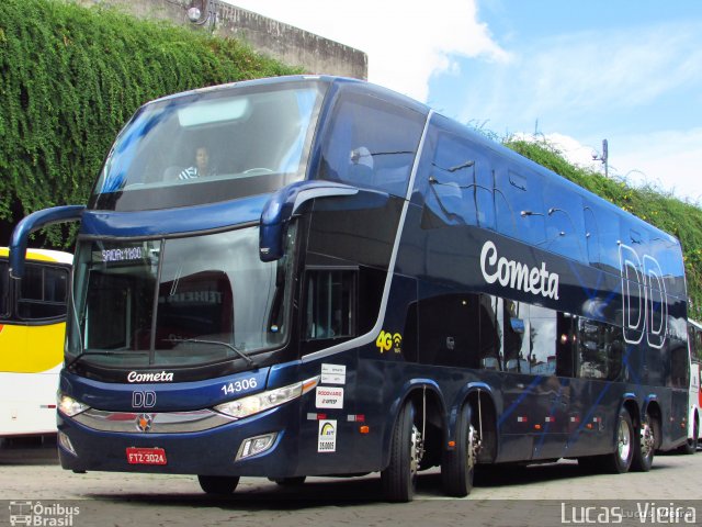 Viação Cometa 14306 na cidade de Belo Horizonte, Minas Gerais, Brasil, por Lucas Vieira. Número da foto: #4840719.