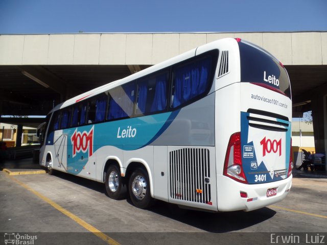 Auto Viação 1001 3401 na cidade de Ribeirão Preto, São Paulo, Brasil, por Erwin  Luiz. ID da foto: 4838948.