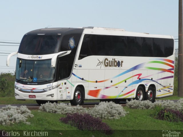 Guibor Turismo 2113 na cidade de Foz do Iguaçu, Paraná, Brasil, por Carlos Kircheim. ID da foto: 4838427.