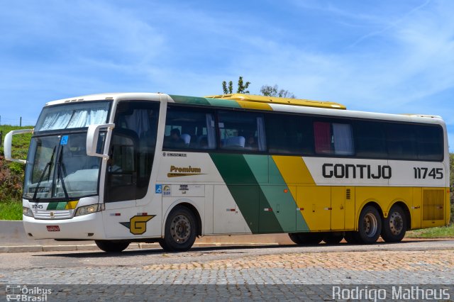 Empresa Gontijo de Transportes 11745 na cidade de João Monlevade, Minas Gerais, Brasil, por Rodrigo Matheus. ID da foto: 4843624.