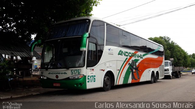 Empresa de Transportes Andorinha 5176 na cidade de Aragarças, Goiás, Brasil, por Carlos Alexsandro Sousa Morais. ID da foto: 4842023.