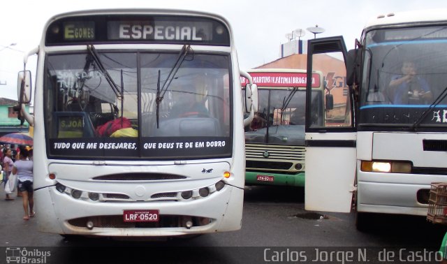Ônibus Particulares LRF0520 na cidade de Bragança, Pará, Brasil, por Carlos Jorge N.  de Castro. Número da foto: #4842718.