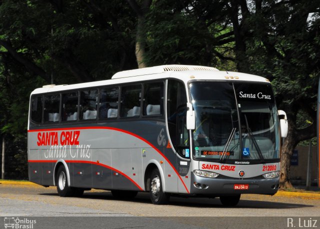 Viação Santa Cruz 212080 na cidade de São Paulo, São Paulo, Brasil, por Ricardo Luiz. ID da foto: 4842938.