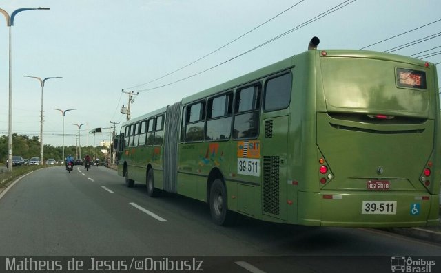 TCM - Transportes Coletivos Maranhense 39-511 na cidade de São Luís, Maranhão, Brasil, por Matheus de Jesus. ID da foto: 4841731.