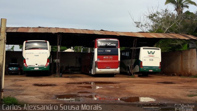 Expresso São Luiz 7390 na cidade de Aragarças, Goiás, Brasil, por Carlos Alexsandro Sousa Morais. ID da foto: 4842026.