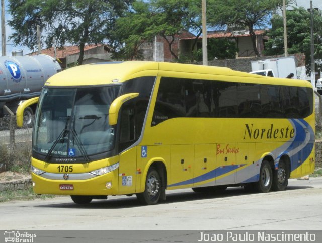 Viação Nordeste 1705 na cidade de Natal, Rio Grande do Norte, Brasil, por Joao Paulo Nascimento Silva. Número da foto: #4844943.
