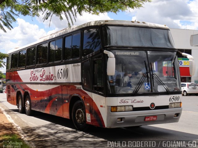 Expresso São Luiz 6500 na cidade de Goiânia, Goiás, Brasil, por Paulo Roberto de Morais Amorim. Número da foto: #4844639.