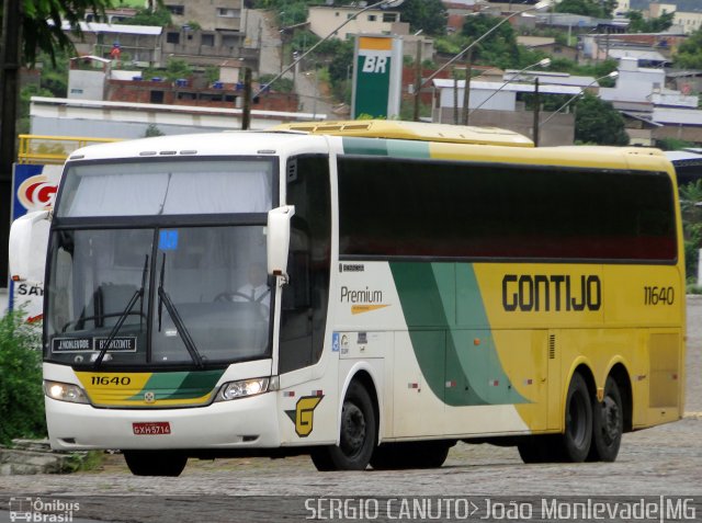 Empresa Gontijo de Transportes 11640 na cidade de João Monlevade, Minas Gerais, Brasil, por Sérgio Augusto Braga Canuto. ID da foto: 4844130.