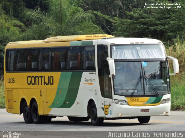 Empresa Gontijo de Transportes 12135 na cidade de Bom Jesus do Amparo, Minas Gerais, Brasil, por Antonio Carlos Fernandes. ID da foto: 4844979.