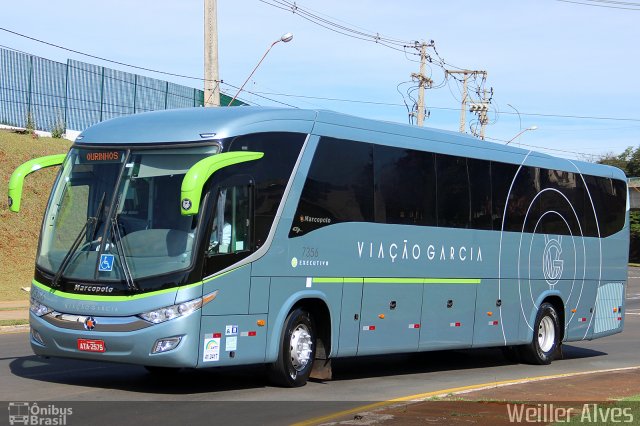 Viação Garcia 7356 na cidade de Londrina, Paraná, Brasil, por Weiller Alves. ID da foto: 4845080.