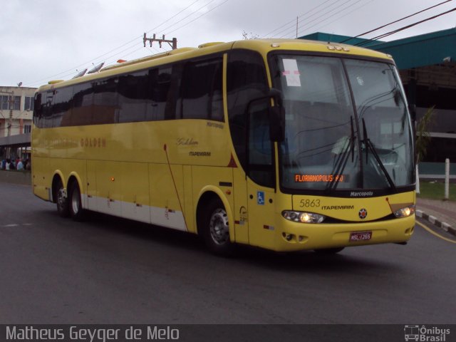 Viação Itapemirim 5863 na cidade de Balneário Camboriú, Santa Catarina, Brasil, por Matheus  Geyger de Melo. Número da foto: #4843745.