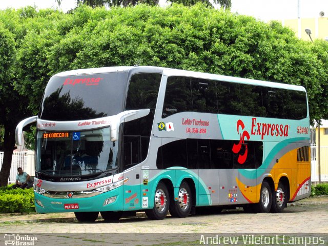 Expressa Turismo 55440 na cidade de Pirapora, Minas Gerais, Brasil, por Andrew Campos. Número da foto: #4844644.