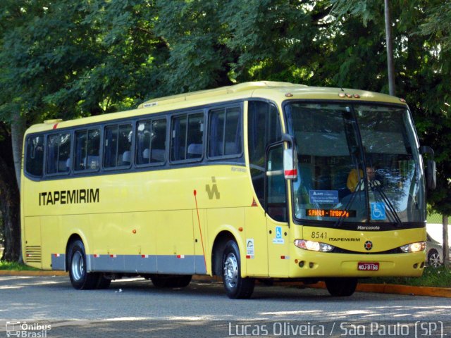 Viação Itapemirim 8541 na cidade de São Paulo, São Paulo, Brasil, por Lucas Oliveira. ID da foto: 4846647.