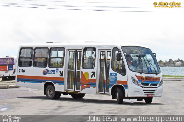 Viação Halley 2106 na cidade de Aracaju, Sergipe, Brasil, por Julio Cesar  Barbosa Martins. Número da foto: #4845879.
