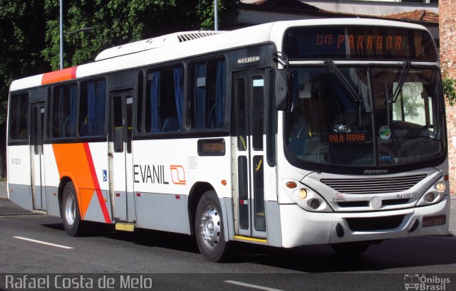 Evanil Transportes e Turismo RJ 132.131 na cidade de Rio de Janeiro, Rio de Janeiro, Brasil, por Rafael Costa de Melo. Número da foto: #4850110.