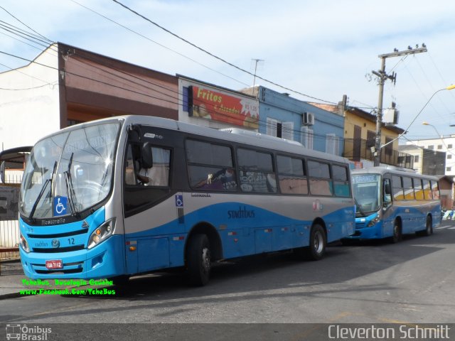 Stadtbus Esteio 12 na cidade de Esteio, Rio Grande do Sul, Brasil, por Cleverton Schmitt. ID da foto: 4849708.