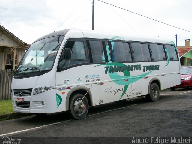 Transportes Thomaz 800 na cidade de Irati, Paraná, Brasil, por André Felipe Mudrei. ID da foto: 4849070.