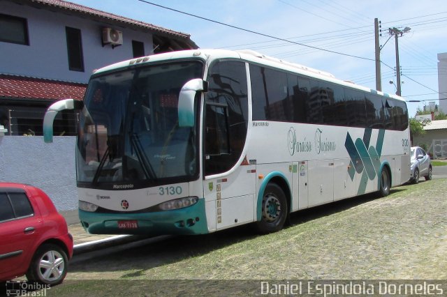 Paraíso Tur Turismo 3130 na cidade de Tramandaí, Rio Grande do Sul, Brasil, por Daniel Espindola Dorneles. Número da foto: #4851590.