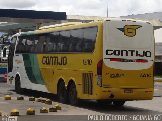 Empresa Gontijo de Transportes 12110 na cidade de Goiânia, Goiás, Brasil, por Paulo Roberto de Morais Amorim. ID da foto: 4851350.