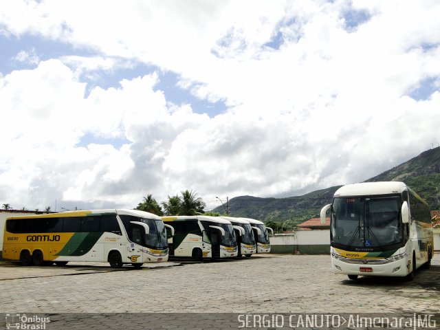 Empresa Gontijo de Transportes Garagem AMJ na cidade de Almenara, Minas Gerais, Brasil, por Sérgio Augusto Braga Canuto. ID da foto: 4851387.