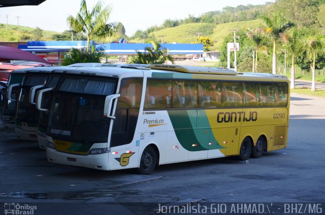 Empresa Gontijo de Transportes 12290 na cidade de Paraíba do Sul, Rio de Janeiro, Brasil, por Giovanini Mendes do Carmo. ID da foto: 4810355.