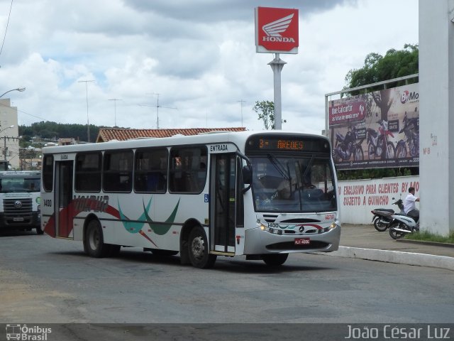 Voltur - Viação Oliveira Turismo 1400 na cidade de Oliveira, Minas Gerais, Brasil, por João César Luz. Número da foto: #4810529.