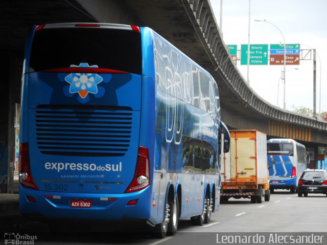 Expresso do Sul 15.302 na cidade de Rio de Janeiro, Rio de Janeiro, Brasil, por Leonardo Alecsander. ID da foto: 4811492.