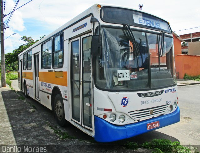 Emanuel Transportes 1242 na cidade de Serra, Espírito Santo, Brasil, por Danilo Moraes. Número da foto: #4853009.
