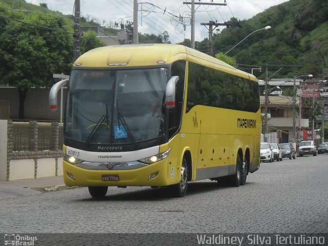 Viação Itapemirim 60813 na cidade de Leopoldina, Minas Gerais, Brasil, por Waldiney Silva Tertuliano. ID da foto: 4854621.