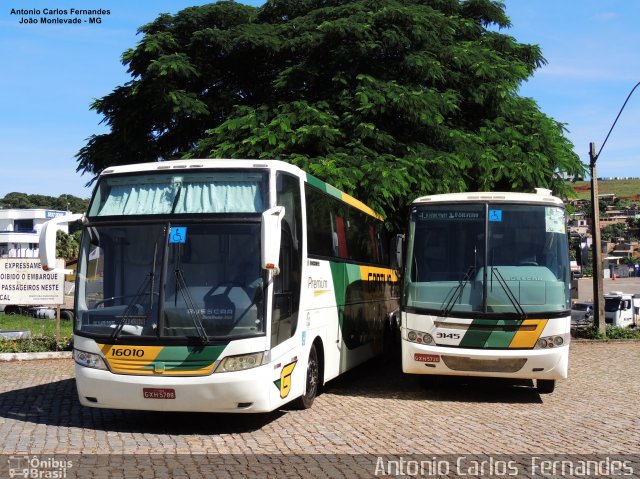 Empresa Gontijo de Transportes 16010 na cidade de João Monlevade, Minas Gerais, Brasil, por Antonio Carlos Fernandes. ID da foto: 4856971.