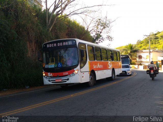 Viação Santo Antônio e Turismo 2220 na cidade de Barra do Piraí, Rio de Janeiro, Brasil, por Katia Falcão. Número da foto: #4856074.