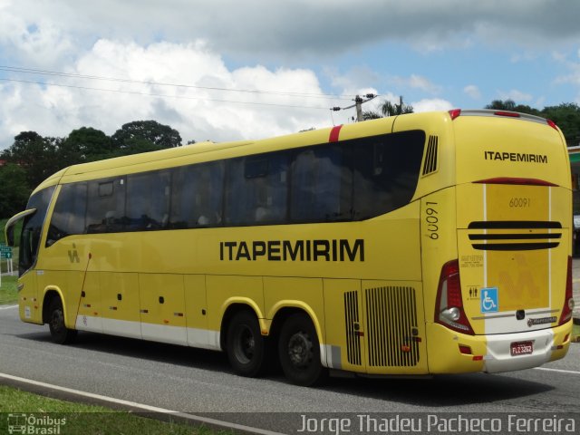 Viação Itapemirim 60091 na cidade de Barra do Piraí, Rio de Janeiro, Brasil, por Jorge Thadeu Pacheco Ferreira. ID da foto: 4857737.