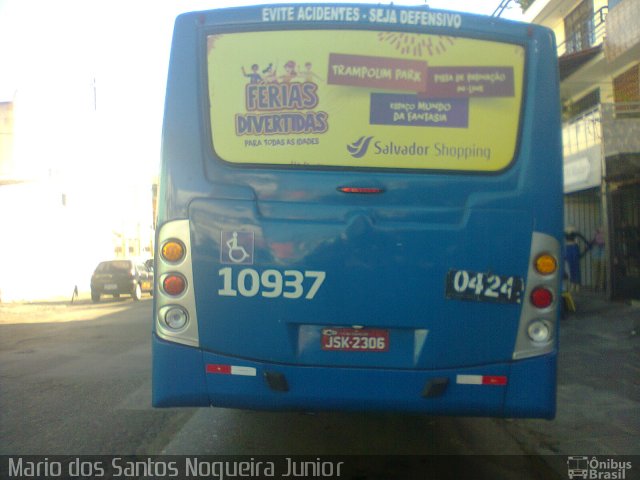 Concessionária Salvador Norte - CSN Transportes 10937 na cidade de Salvador, Bahia, Brasil, por Mario dos Santos Nogueira Junior. Número da foto: #4855282.