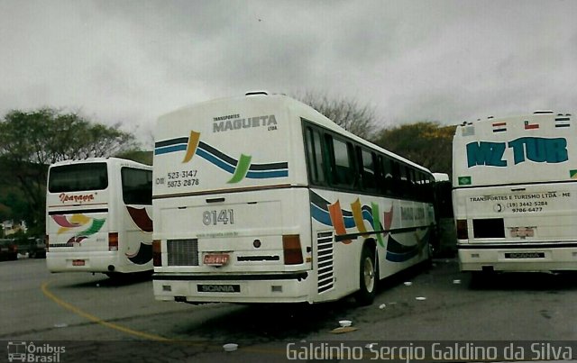 Transportes Magueta 8141 na cidade de Aparecida, São Paulo, Brasil, por Galdinho Sergio Galdino da Silva. ID da foto: 4857376.