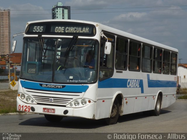 Viação Cabral e Santa Rosa - Consórcio Santa Maria 0129 na cidade de Campina Grande, Paraíba, Brasil, por Rodrigo Fonseca. Número da foto: #4859435.
