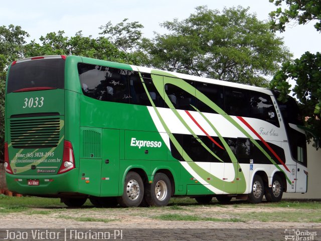 Expresso Transporte e Turismo Ltda. 3033 na cidade de Floriano, Piauí, Brasil, por João Victor. ID da foto: 4860220.