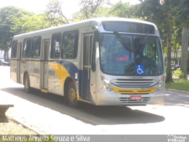 Viação Barra do Piraí Turismo RJ 113.011 na cidade de Valença, Rio de Janeiro, Brasil, por Matheus Ângelo Souza e Silva. Número da foto: #4859731.